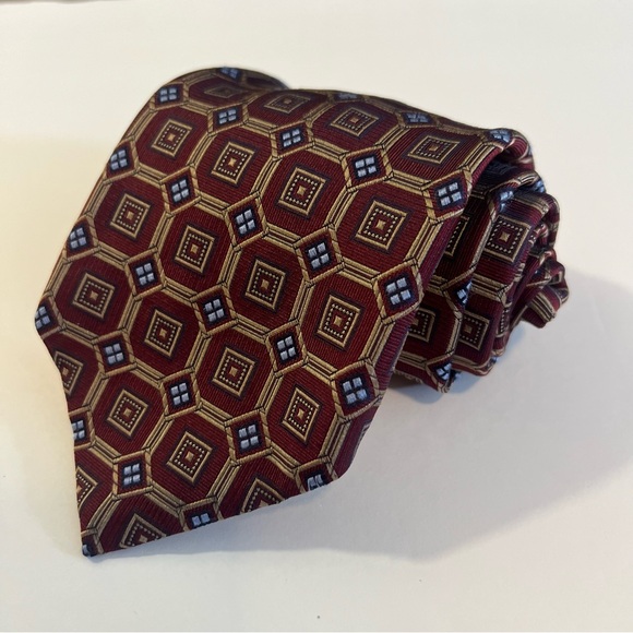 Robert Talbott Best of‎ Class Nordstrom Silk/Cashmere Geometric Patterned Tie
